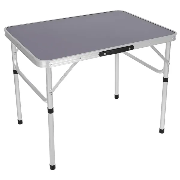 Kemping összecsukható turista asztal 75x55x25-59cm szürke - Image 3