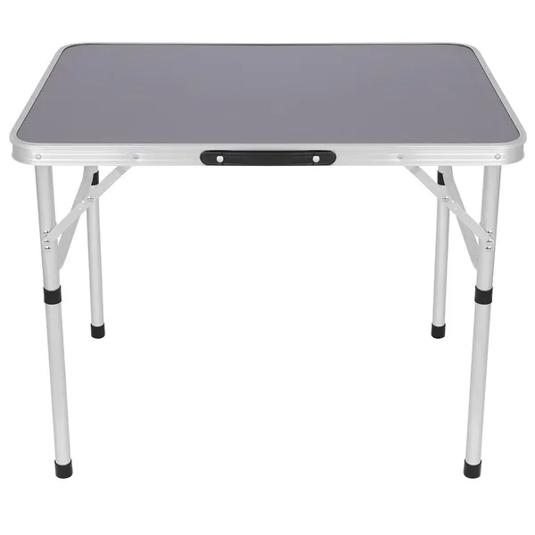 Kemping összecsukható turista asztal 75x55x25-59cm szürke - Image 5