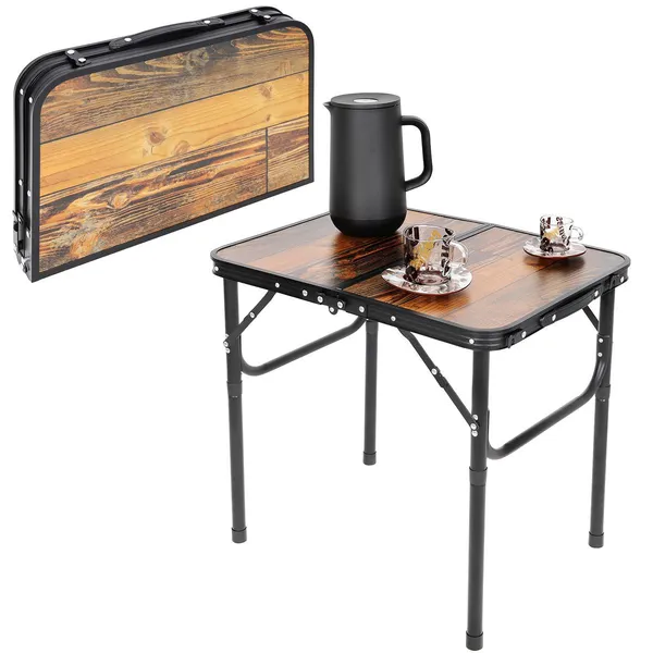 Összecsukható kemping asztal 60x45x25-56cm - enero camp