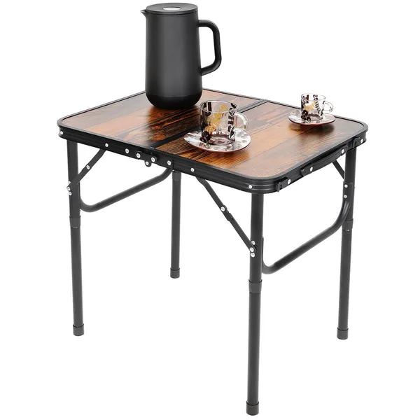 Összecsukható kemping asztal 60x45x25-56cm - enero camp - Image 2