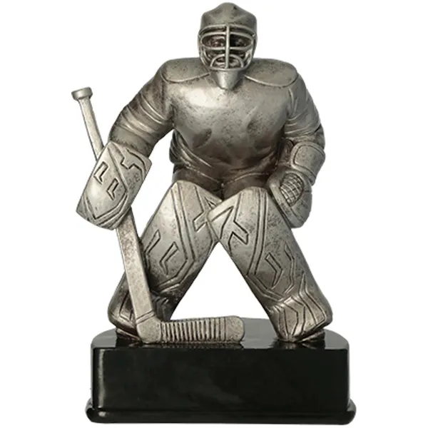 Öntött jégkorong kapus figura - 22 cm