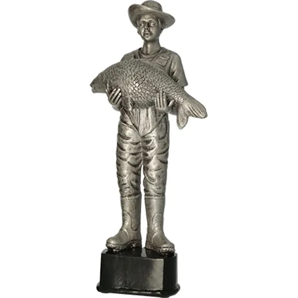 Öntött horgász figura - 30 cm