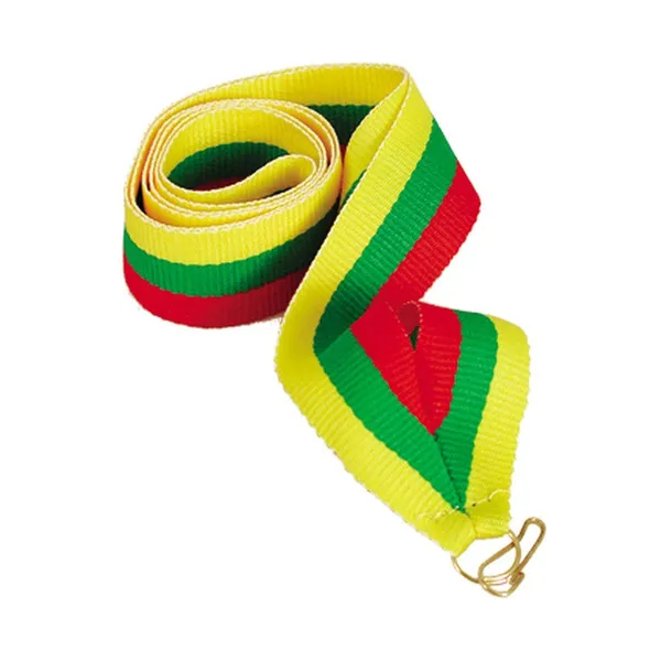 Szalag 22 mm - piros-zöld-sárga, dekorációs, 22mm széles