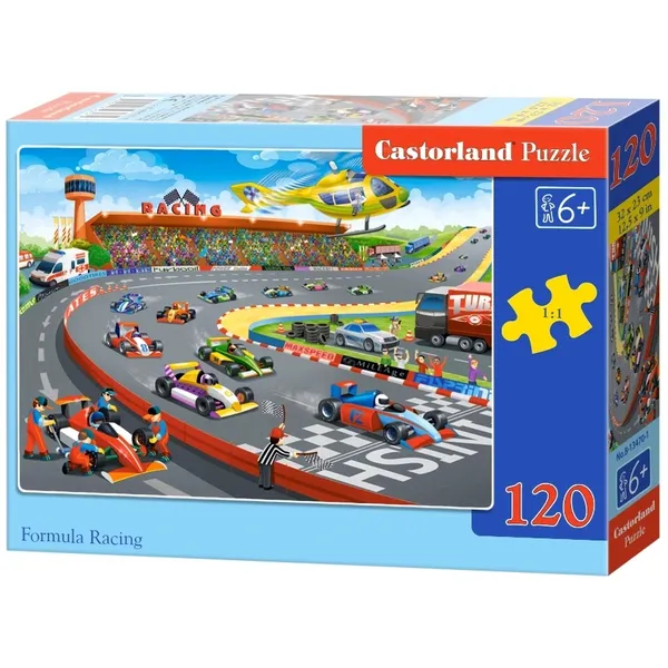 Castorland 120 db puzzle - forma-1 verseny 6+