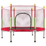 Gyermek kerti trambulin hálóval 140cm piros