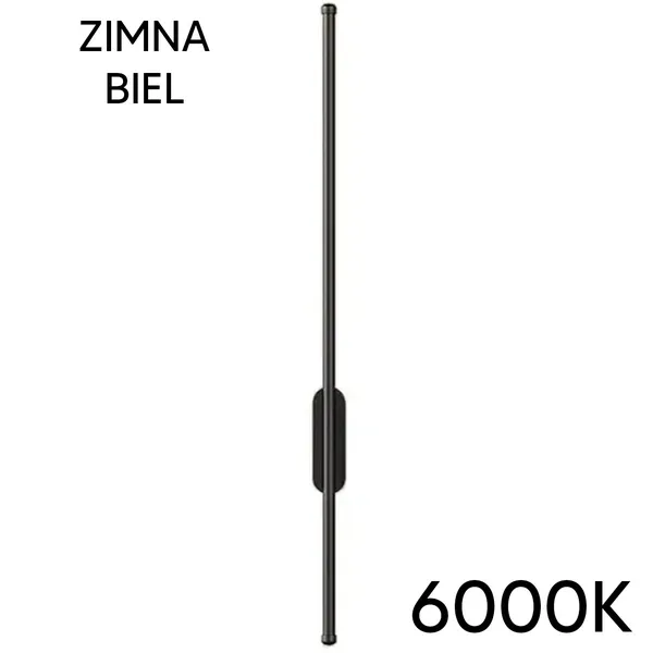 Modern fekete led fali lámpa, 100 cm, 6000k