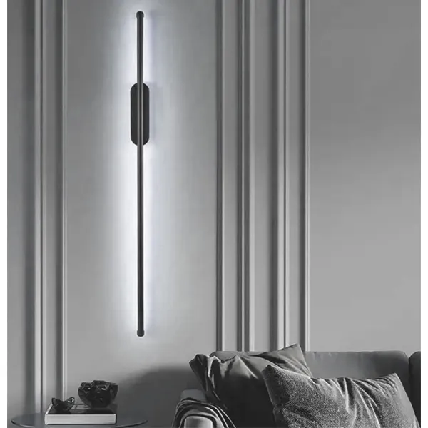 Modern fekete led fali lámpa, 100 cm, 6000k