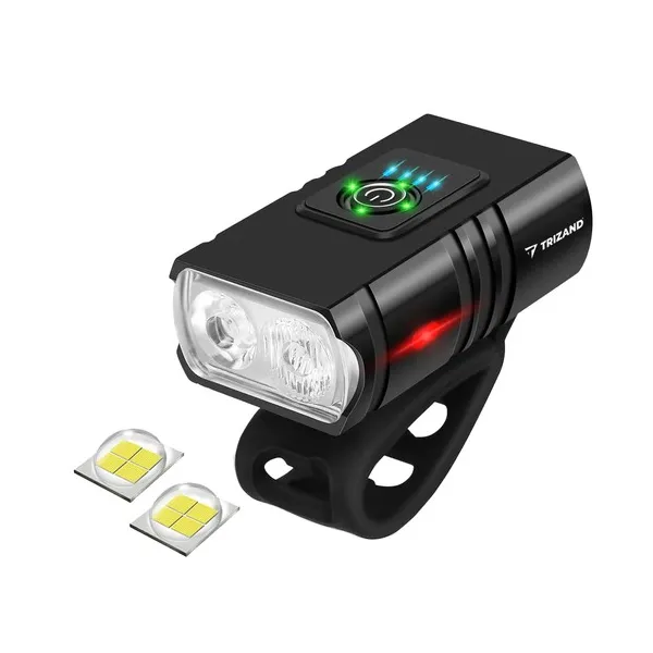 Usb kerékpárlámpa készlet cree t6 led + hátsó lámpa