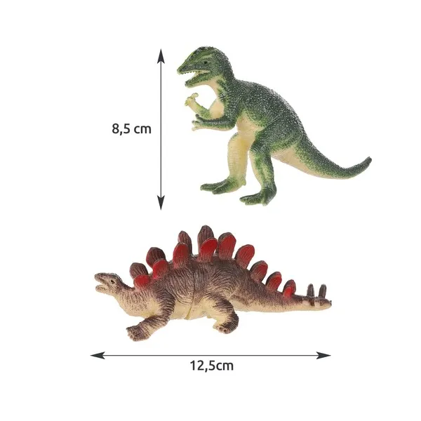 Őskori dinoszaurusz figurák készlete - 12 db