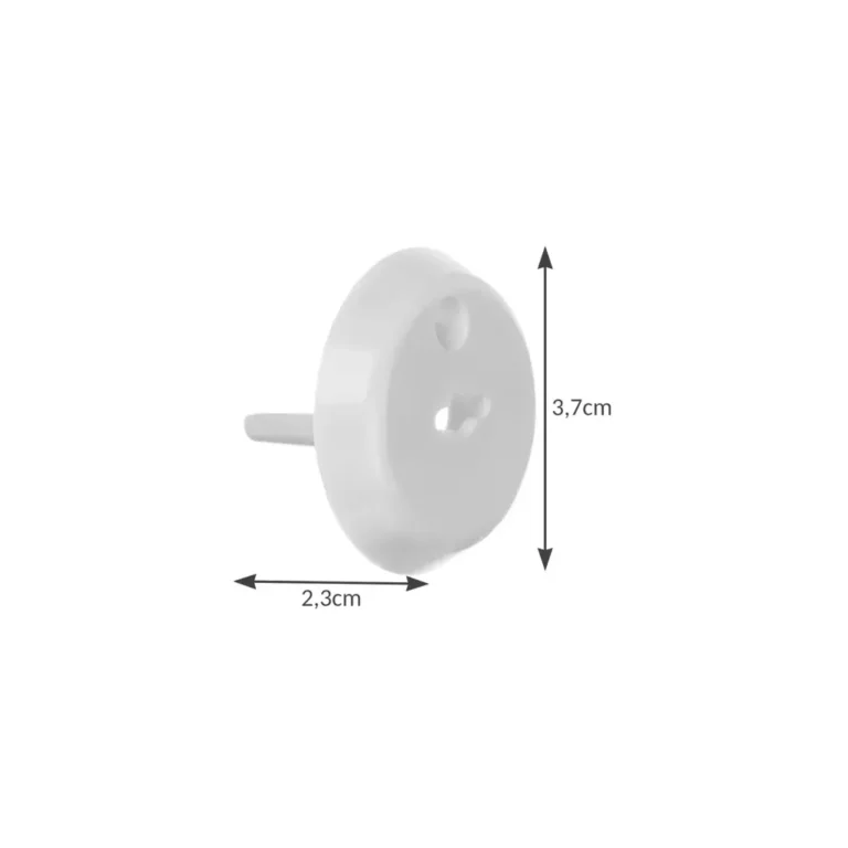 Ruhhy Konnektorvédő nyitó kulccsal, 15+3db,  3,7 x 2,3 cm, fehér (sérült csomagolás)