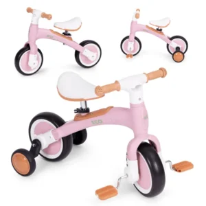 2in1 gyermek egyensúlyozó kerékpár - rózsaszín ecotoys