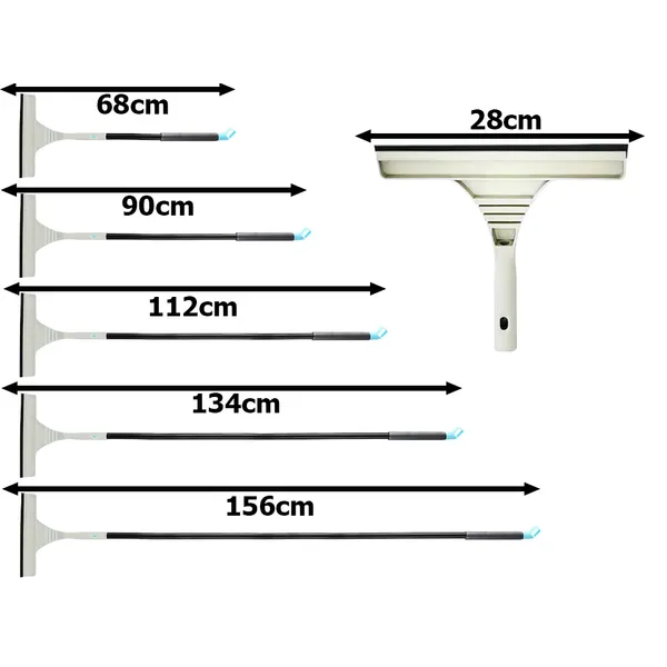 Ablaktisztító mikroszálas készlet 160cm 2 az 1-ben