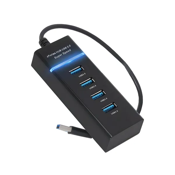 Usb 3.0 hub 4 portos elosztó adapter