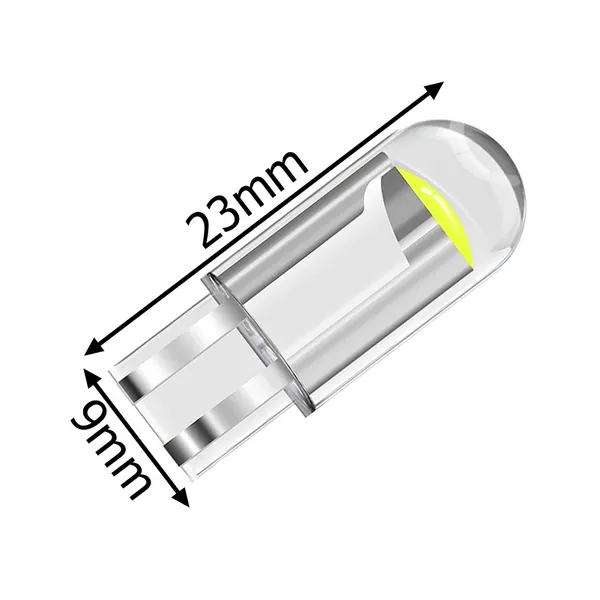 Autós led izzók w5w t10 fehér 2 db készlet