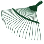 Kerti lombseprű 36 cm fém legyező alakú