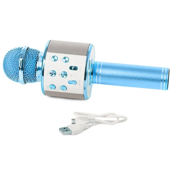 Vezeték nélküli bluetooth karaoke mikrofon hangmodulátor kerek