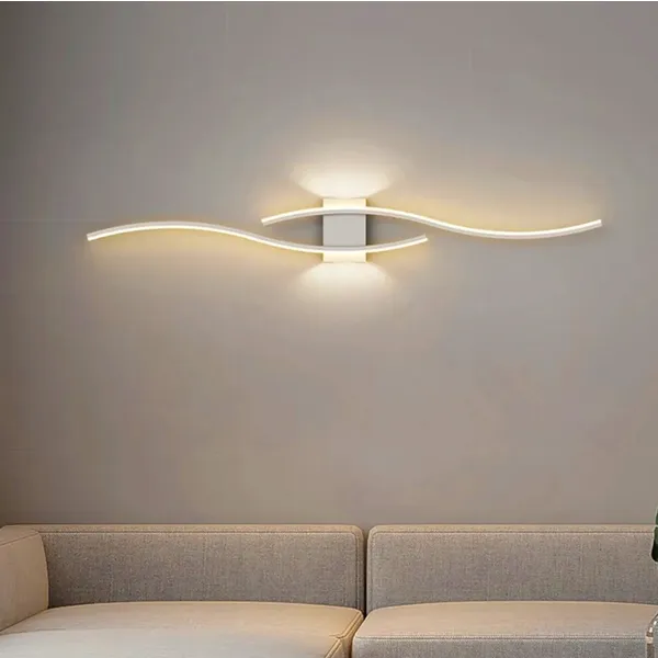 Modern led fali lámpa, 60 cm, meleg fehér