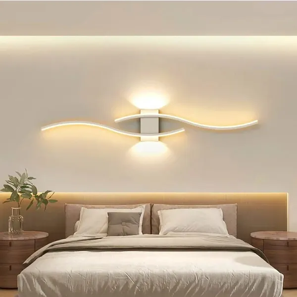 Modern led fali lámpa, 60 cm, meleg fehér