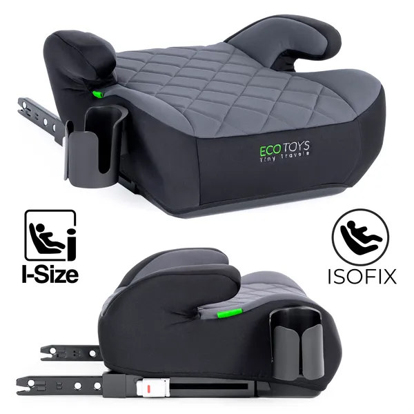 Ecotoys isofix gyermek ülésbetét 125-150 cm, pohártartóval