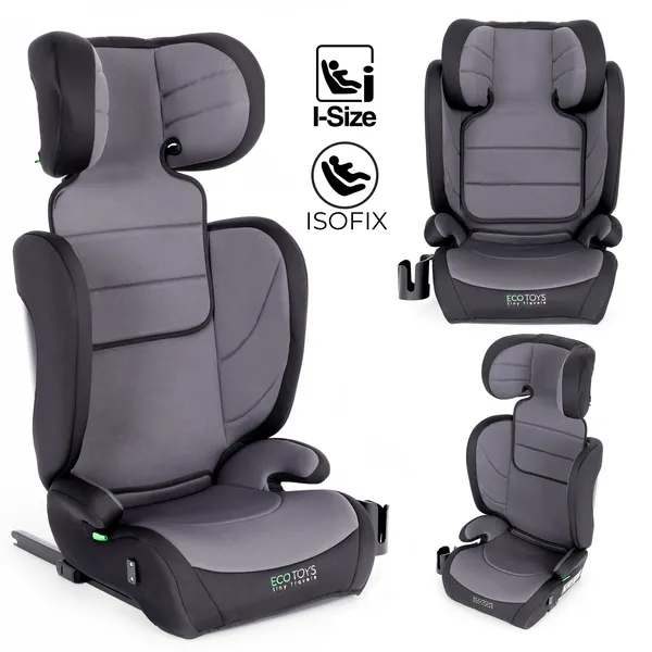 Ecotoys isofix gyerekülés 100-150 cm, pohártartóval