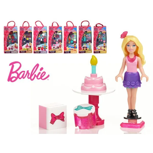 Mega bloks barbie játék készlet 80202-80207