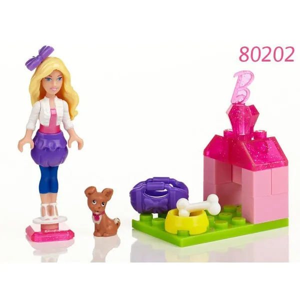 Mega bloks barbie játék készlet 80202-80207