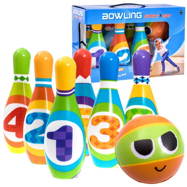 Színes biztonságos baba bowling készlet