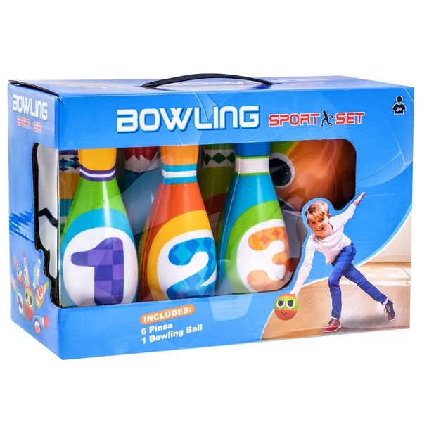 Színes biztonságos baba bowling készlet