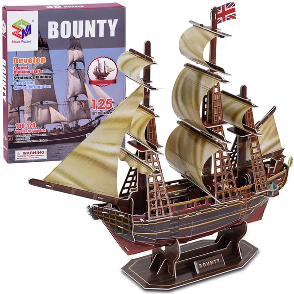 Bounty 3d puzzle hajómodell - 125 darabos