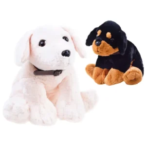 Plüss kutyus barát 45cm - golden/rottweiler