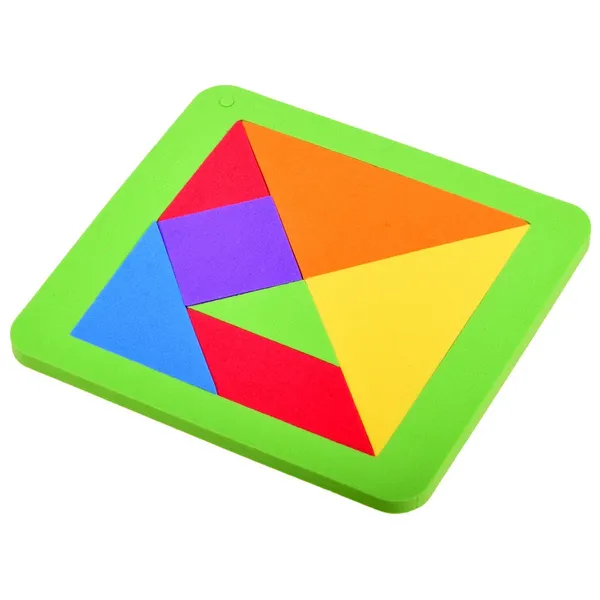 Színes hab tangram puzzle gyerekeknek