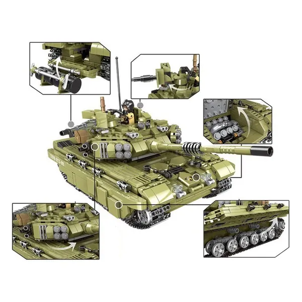 Skorpió tigris tank építőkészlet 1386 db-os