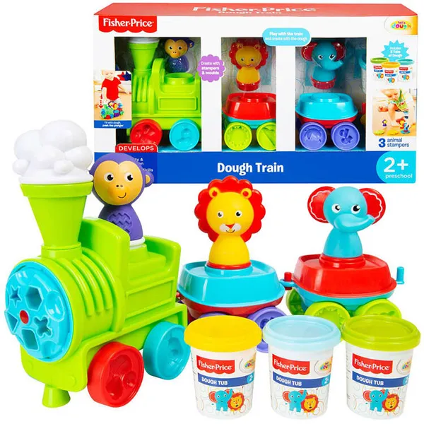 Fisher price színes vonat gyurmakészlet gyerekeknek