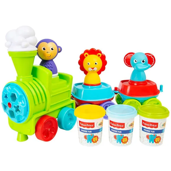 Fisher price színes vonat gyurmakészlet gyerekeknek