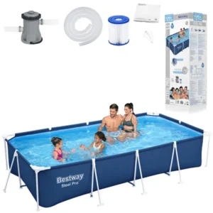 Bestway téglalap medence 400x211cm szett