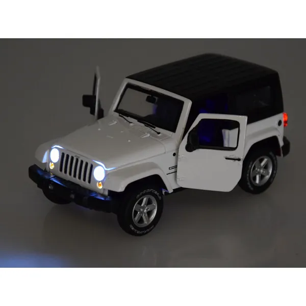 Jeep wrangler terepjáró 1:32 hang-fény