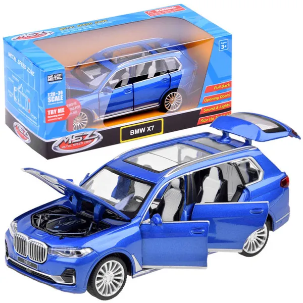 Bmw x7 kék terepjáró modell 1:32