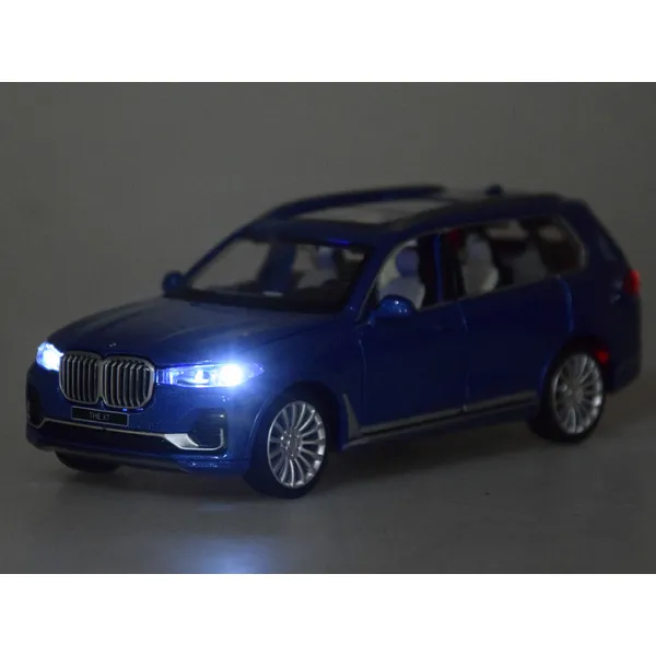 Bmw x7 kék terepjáró modell 1:32