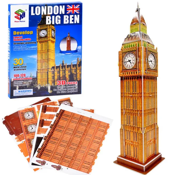 3d big ben kirakós - 30 darabos