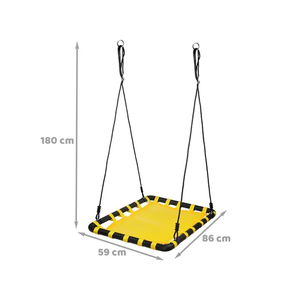 Gólyafészek kerti hinta 75x102cm 150kg