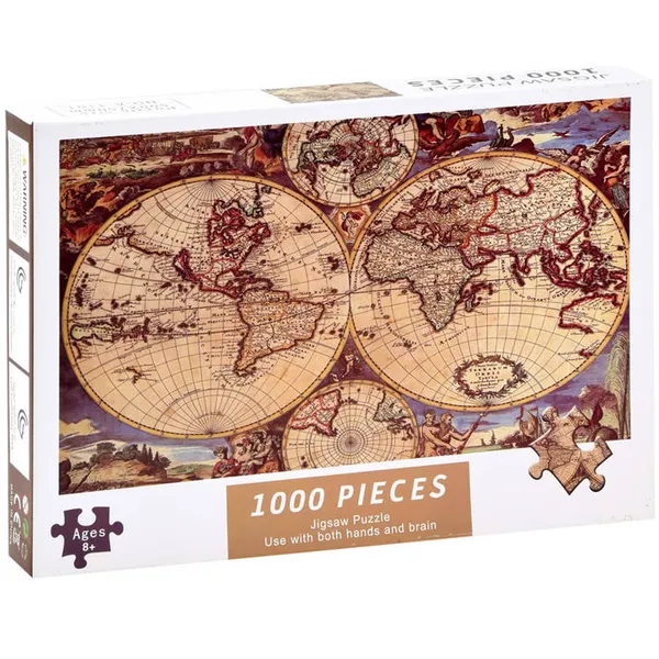 Ősi világtérkép puzzle 1000 db