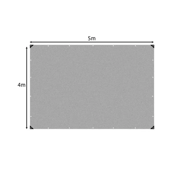 Erős ezüst ponyva 4x5m hdpe vízálló - Image 3