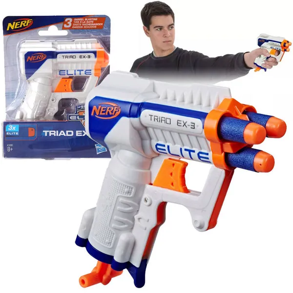 Nerf triad ex-3 habszivacs pisztoly 3 tölténnyel