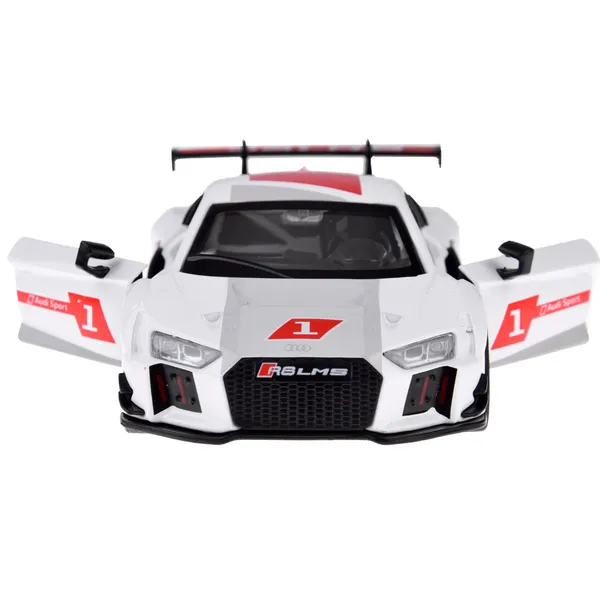 Audi r8 lms fém autómodell 1:32 hang- és fényhatásokkal