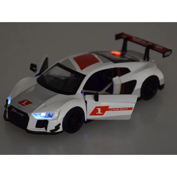 Audi r8 lms fém autómodell 1:32 hang- és fényhatásokkal