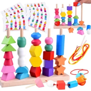 Fa oktatási blokk puzzle 25db gyerekeknek