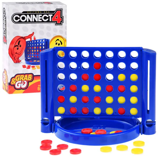 Mini stratégiai játék - connect 4 utazó változat