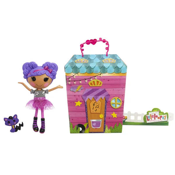 Lalaloopsy storm e. sky baba + cica, 33 cm, kemping szett