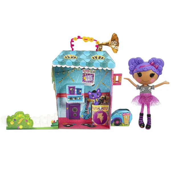 Lalaloopsy storm e. sky baba + cica, 33 cm, kemping szett