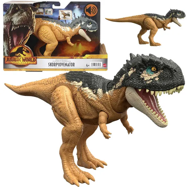 Jurassic world skorpiovenator figura 32,5 cm - hanggal és mozgással